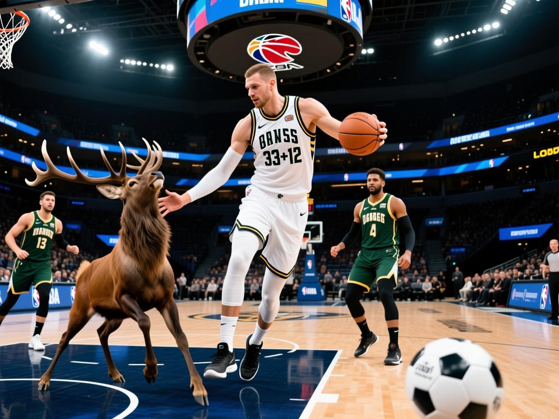 雄鹿击败爵士，字母哥33+12率队获胜